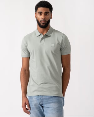 Passenger Slim-Fit Polo Shirt in Silver
