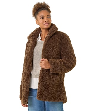 Curly Soft Borg Coat