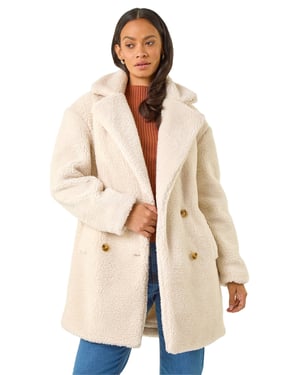 Oversized Boucle Coat