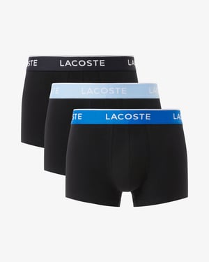 3-pack Mens Trunks with Blue Band in Black