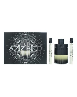 Azzaro The Most Wanted Intense Eau de Toilette 100ml + 2 x Eau de Toilette 10ml Gift Set