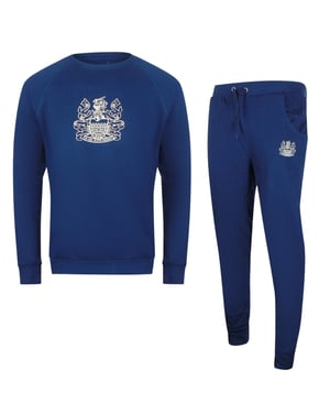 Aquascutum Iconic Crest Marinblå Rund Halsad Träningsoverall