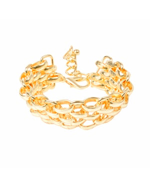 Gold Colour Large Chain Bracelet