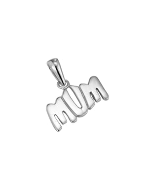 Sterling Silver Mum Pendant
