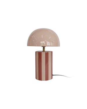 Leitmotiv tafellamp rayado rose tan & soft pink