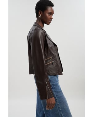 Leather Signature Biker Jacket