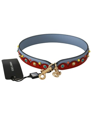 Dolce & Gabbana Elegant Flerfärgad Läder Axelrem för Män
