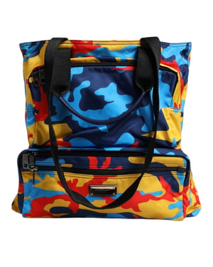 Multikleur Camouflage Nylon Shoppen Tote Bag