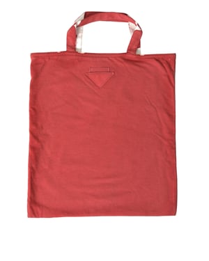 Rode Jersey Stof Logo Schouder Shop Tas