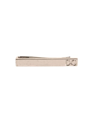 Zilveren Messing Logo Gegraveerde Stropdas Clip Bar
