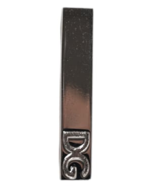 Zilveren Messing Logo Geklemd Stropdas Clip Bar