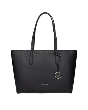 Black Fabric Shoulder Bag