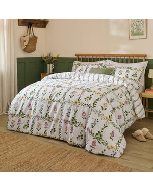 Wylder Olivia Reversible 100% Cotton Duvet Cover Set, King