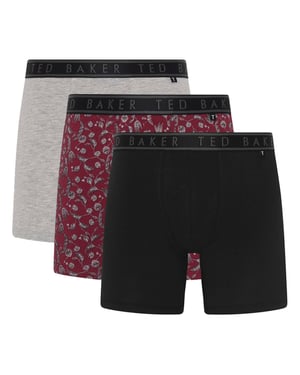 3 Pack Mens Soft Breathable Cotton Boxer Brief Underwear