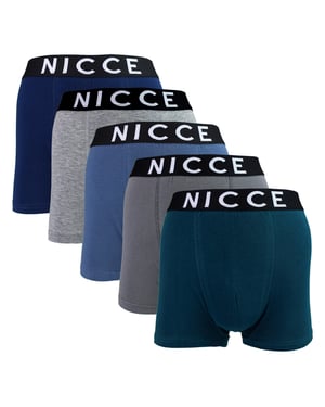 5 Pack Mens Boxers DILLOW - Soft Breathable Cotton Everyday Underwear