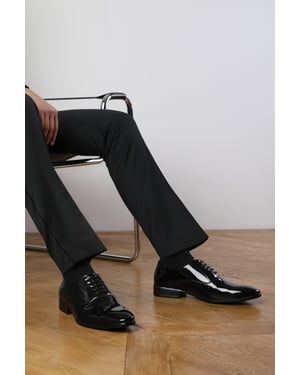 Wheres That From Mens 'Xantha' Patent Oxford Formal Lace Up Work Shoes