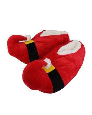 Unisex Christmas Soft Santa Slippers