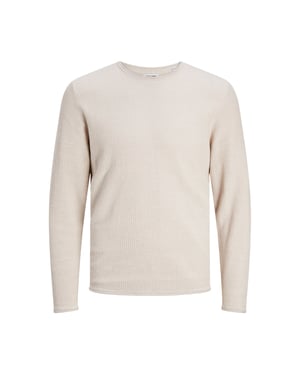 Jack & Jones Trui Cooper Knit Crew Neck Beige