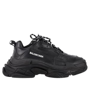 Balenciaga Triple S Sneakers i svart polyester