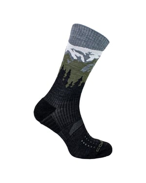 Mens Ladies Light Performance Crew Merino Wool Socks | Trekking Socks
