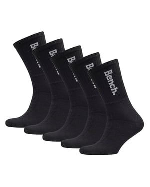 5 Paar Heren Crew Katoenen Sokken - Sport Ademend Comfort Sokken