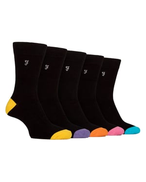 5-Pack Heren Bamboe Patroon Sokken - Zacht Ademend Stijlvol Elke Dag Comfort