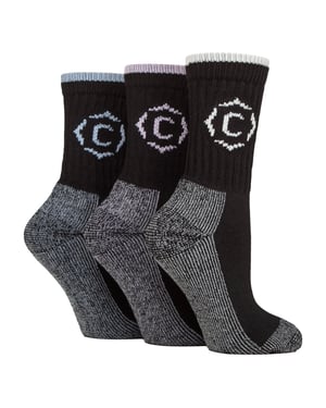 Ladies Heavy Duty Durable Cushioned Hiking Socks with Reinforced Heel & Toe