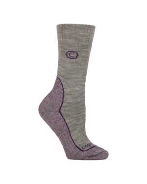 Ladies Wool Blend Cushioned Walker Socks for Hiking & Outdoor Comfort