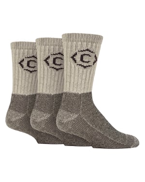 Mens Heavy Duty Durable Cushioned Hiking Socks with Reinforced Heel & Toe
