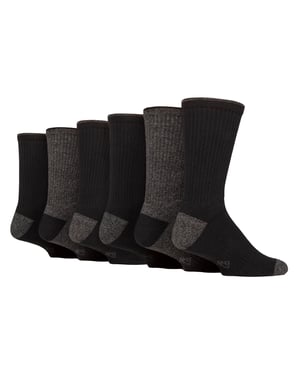 6 Pairs Mens Water Repellent Midweight Outdoor Socks for Hiking & Walking