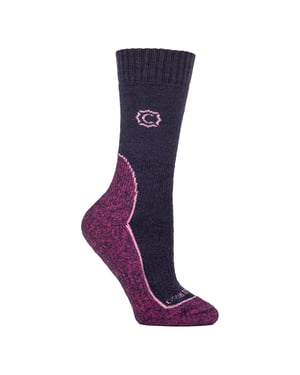 Ladies Wool Blend Cushioned Walker Socks for Hiking & Outdoor Comfort