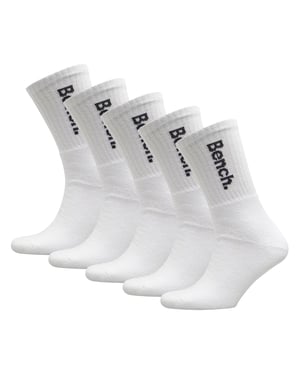 5 Paar Heren Crew Katoenen Sokken - Sport Ademend Comfort Sokken