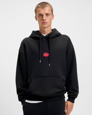 Dilvano Pullover Hoodie in Black
