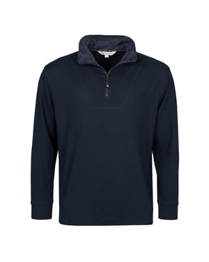 Herr Thermal Soft 1/4 Zip Topp Fleece med Hög Krage