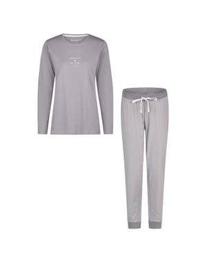 By Louise Dames pyjama set lang jersey katoen gestreept
