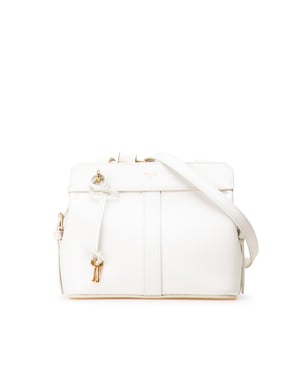 White Leather Shoulder Bag
