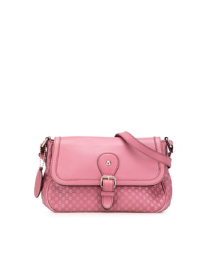 Leather Shoulder Bag Buckle Close