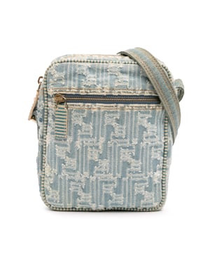 Denim Schoudertas met Verstelbare Strap