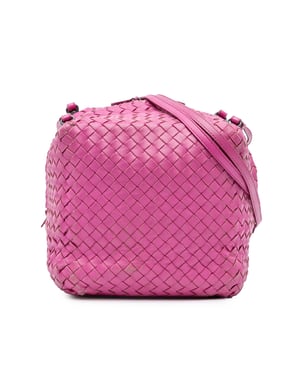 Intrecciato Crossbody Woven Leather