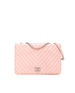 Studded Chevron Quilted Bag