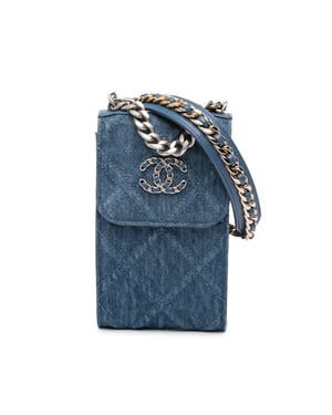 Denim Quilted Crossbody Bag