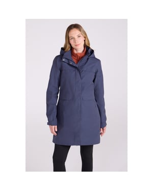 Mountain Warehouse Dames/Dames Cloudburst Textured Waterdichte Jas (Marine)