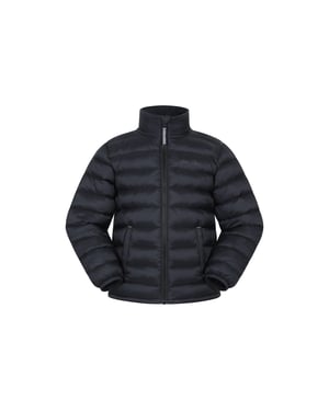 Mountain Warehouse Gewatteerd kinder/kinderjack Vista waterafstotend (Jet Zwart)