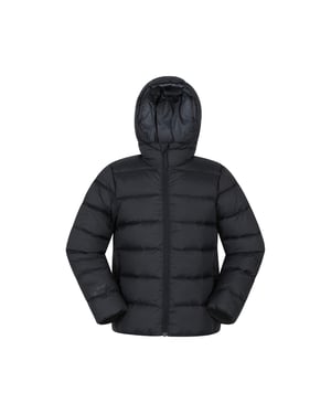 Mountain Warehouse Kinder Stratus Opvouwbare Jas (Zwart)