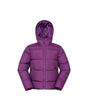 Mountain Warehouse Lottie Waterafstotend Gewatteerd Jasje voor Kinderen/Kinderen (Donkerpaars)