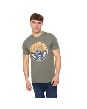 Crosshatch Mannen Moules T-Shirt (Olijf)