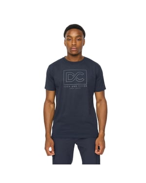 Duck and Cover Heren Rampmoore Zware T-Shirt (Navy)