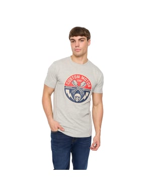 Crosshatch Mannen Moules T-shirt (Grijs Gemêleerd)