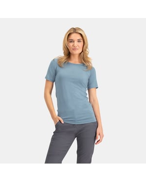 Nomad Pure merino t-shirt dames | light denim