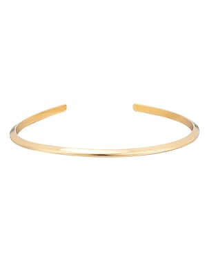 18ct Gold Plated Knife Edge Bangle